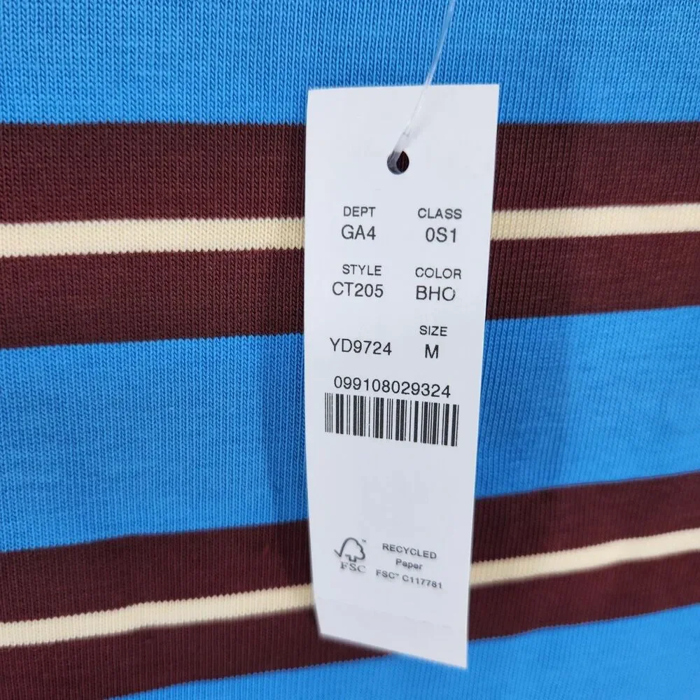 J.Crew Women's Medium Bright Horizon Blue Stripe Mini Knit Dress‎ NWT